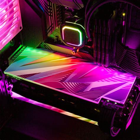 Custom RGB GPU Backplate by V1tech Any Gpu Model Retro Wave | Etsy