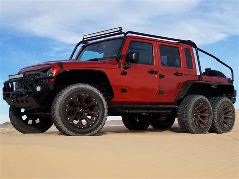 Hellcat-engined Jeep Wrangler 6x6 Pickup Truck Is Out Of This World ...