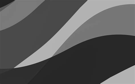 Download wallpapers black abstract waves, 4k, minimal, black wavy ...