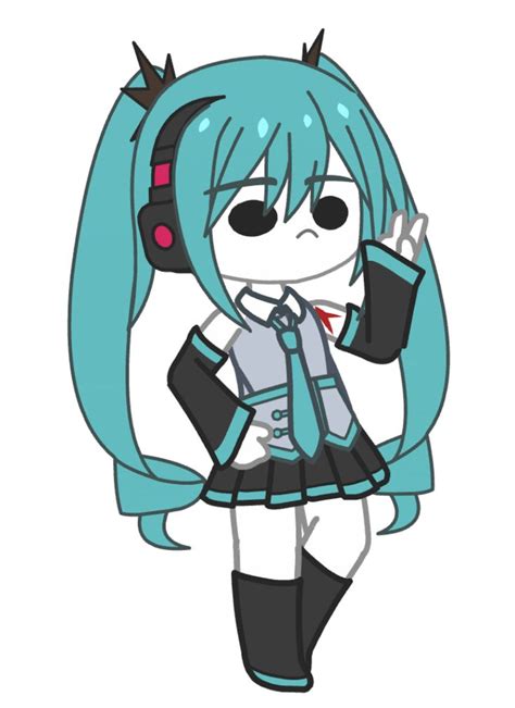 hatsune miku/oc de gacha club/de vocaloid в 2022 г | Милые рисунки ...