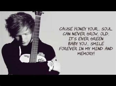 Thinking Out Loud Ed Sheeran Lyrics