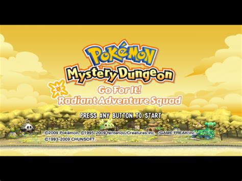 Pokemon Mystery Dungeon: Adventure Squad Series Wii Translations - ROM hacks - Project Pokemon ...