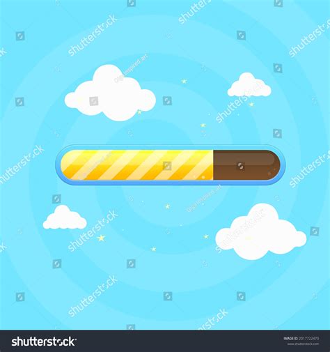 Game Ui Games Loading Bar Blue Stock Vector (Royalty Free) 2017722473 | Shutterstock