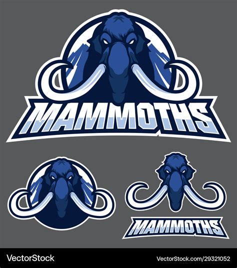 Mammoth mascot logo Royalty Free Vector Image - VectorStock