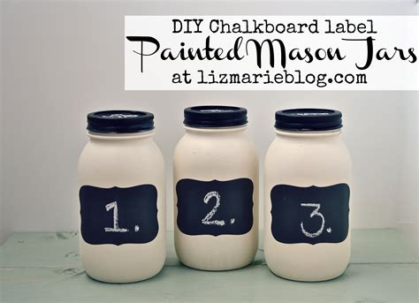 DIY Chalkboard Label Mason Jars