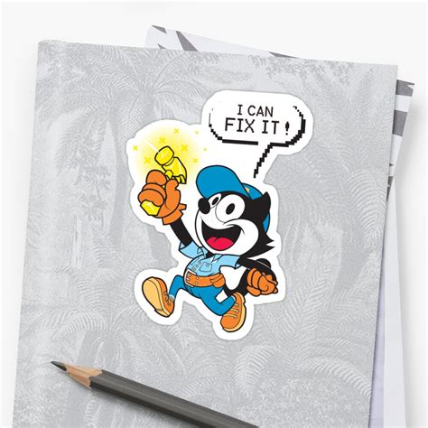 "Fix It Felix! " Stickers by Kapster McKappen | Redbubble