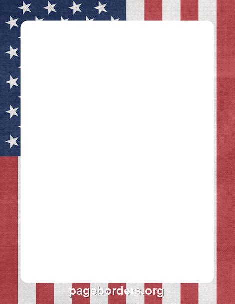 American Flag Border: Clip Art, Page Border, and Vector Graphics