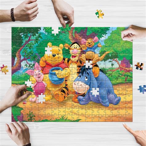 Cute winnie the pooh Gift Puzzle Game, pooh Fan Gift, pooh Chrismast Gift – Let the colors ...