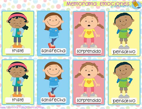 Memorama de emociones para niños pdf