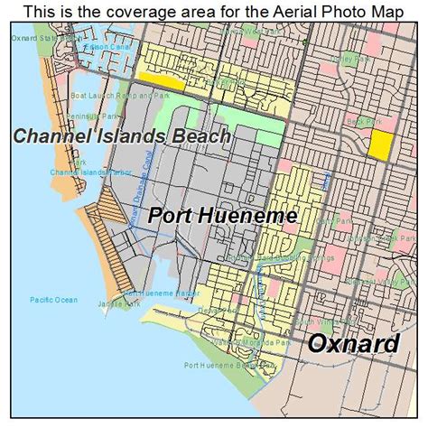 Aerial Photography Map of Port Hueneme, CA California