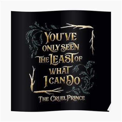 "The Cruel Prince Quotes" Poster for Sale by FanArtzz | Redbubble