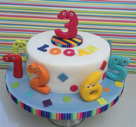 Numberjacks cake, so bright and colourful | Alphabet cake, Girly cakes ...