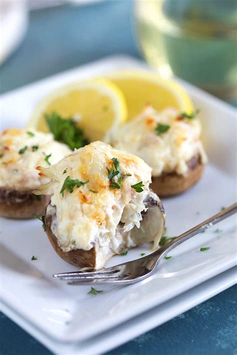 The Very Best Crab Stuffed Mushrooms - The Suburban Soapbox