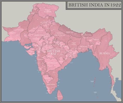 [Historic] The British Raj In 1922 by Krisgabwooshed on DeviantArt