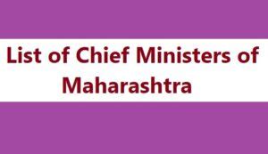 List of Chief Ministers of Maharashtra (1960-2023): महाराष्ट्र ...