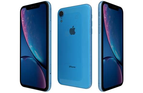 Apple iPhone Xr Blue 3D model | CGTrader