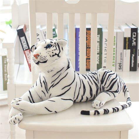 White Tiger Stuffed Animals Lifelike Tiger Wholesale Retail