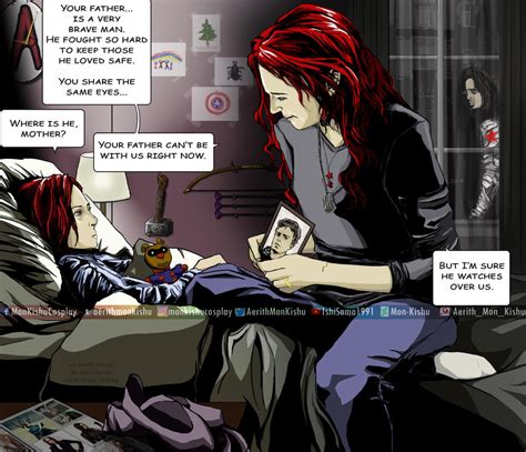 Natasha Romanoff Bucky Barnes WinterWidow comic by Mon-Kishu on DeviantArt