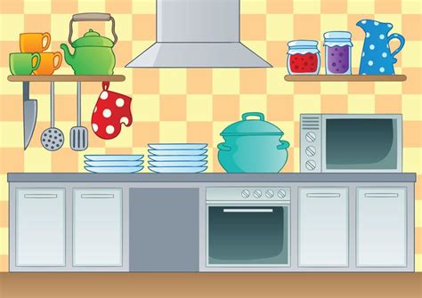 Kitchen Cabinet Cartoon Png - Iwn Kitchen