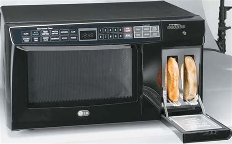 LG LTM9020B 0.9 Cu. Ft. Microwave/Toaster Combo w/ 10 Power Levels & 9 Toaster Browing Levels: Black