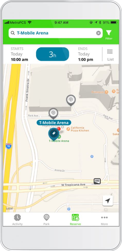 Reserve Parking for Your Next Event at T-Mobile Arena | ParkMobile