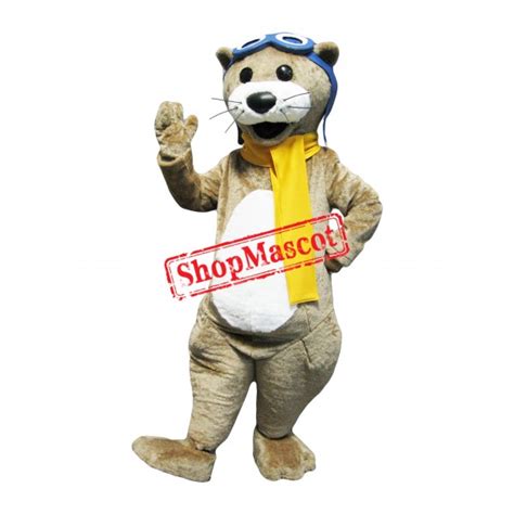 Happy Otter Mascot Costume