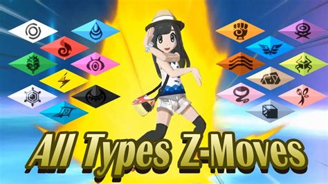 Pokemon Sun & Moon - All Types Z-Moves! (1080p HD) | Z moves, Pokemon sun, Pokemon