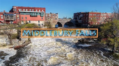 Middlebury Falls, Vermont Drone Video - YouTube