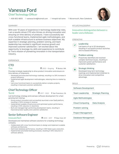 3 Chief Technology Officer Resume Examples & How-To Guide for 2024