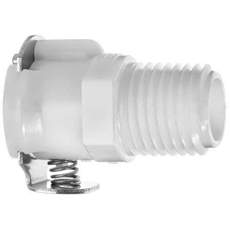 Quick Disconnect Tube Fitting with Auto Shut-Off - Acetal Plastic ...