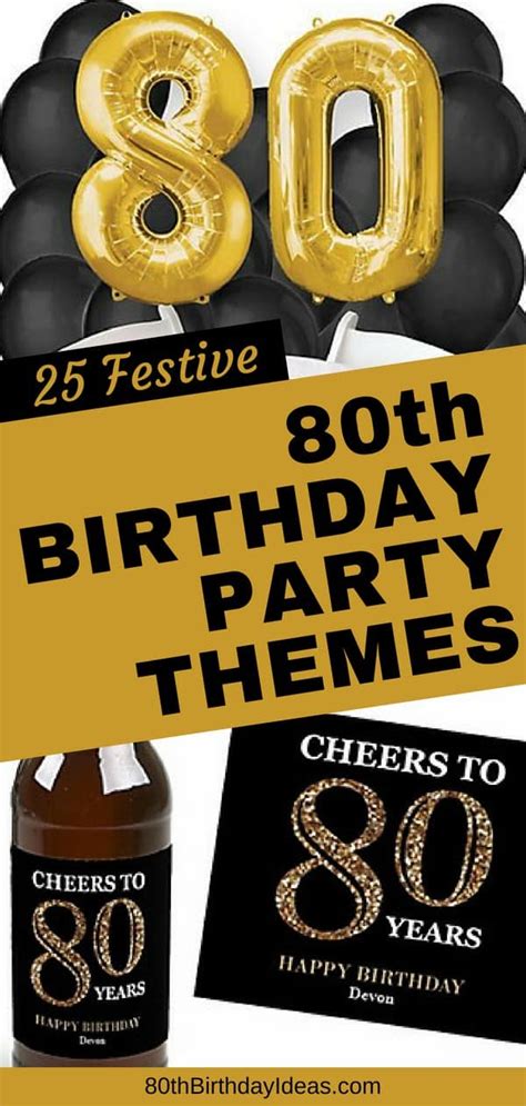 80th Birthday Party Ideas - The Best Themes, Decorations, Tips & More!