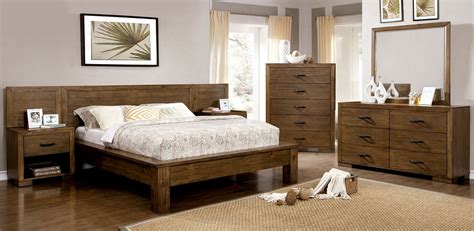 Bairro Reclaimed Pine Wood Bedroom Set from Furniture of America ...