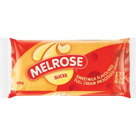 Melrose Sweetmilk Flavoured Full Cream Processed Cheese Slices 400g | Grated & Sliced Cheese ...