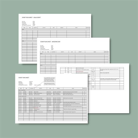 Event Run Sheet: How To Use The Template — Event Kit