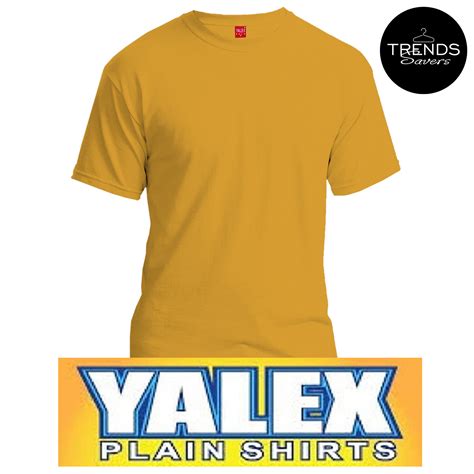 YALEX Plain T-Shirt Cotton Blend - Unisex for Men and Women - YELLOW ...