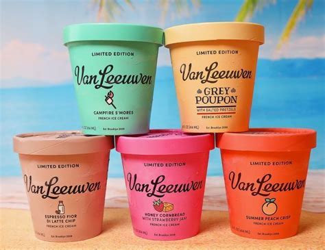 Artisanal Retailer-Exclusive Ice Creams : Van Leeuwen ice cream flavors