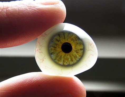 Prosthetic Human Glass Eye Antique Circa 1920 by CosmicLibrary