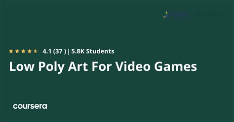 Low Poly Art For Video Games - Coursya