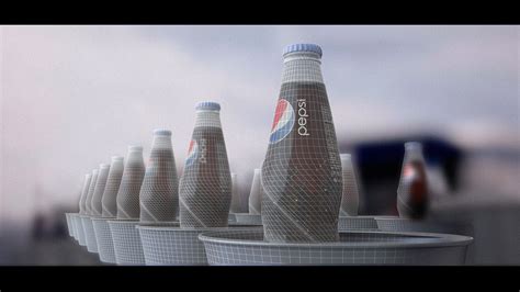 pepsi bottles on Behance