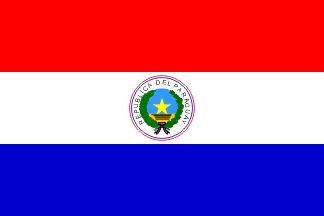 Paraguayan national flag: version of 1842~1954