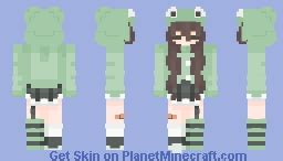 Frog girl Minecraft Skin