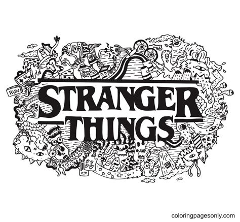 Stranger Things Logo Coloring Pages | Images and Photos finder