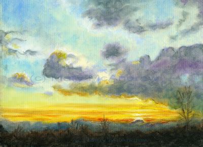 “Sunrise Oil Pastel” 2-11-08 « Mary McAndrew