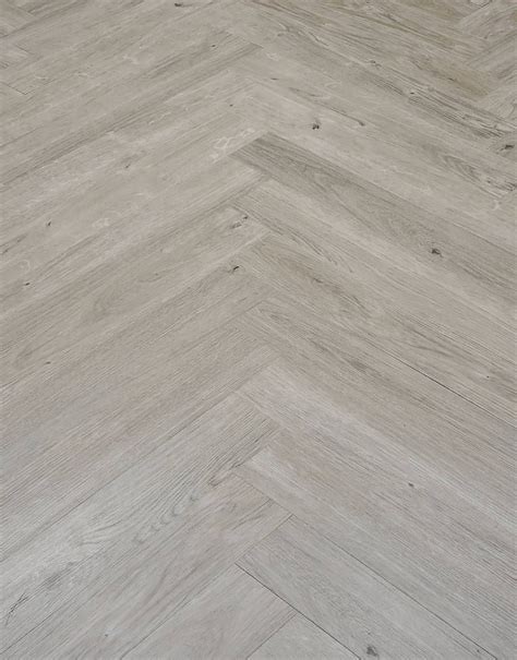 Herringbone - Light Grey Oak LVT Flooring | Flooring Superstore