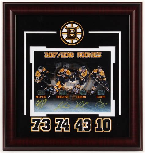 Boston Bruins 2017-2018 Rookies 17.75x19 Custom Framed Photo Display ...