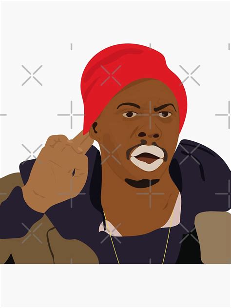 "Dave Chappelle : Tyrone Biggums" Sticker by SparrowLag | Redbubble