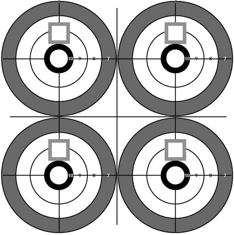 Printable Shooting Targets for Pistol, Rifle, Airgun, Archery