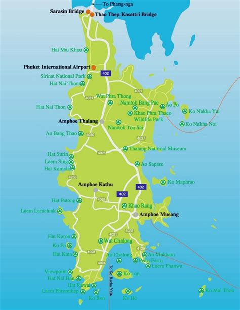 Phuket Sightseeing Map - Ontheworldmap.com