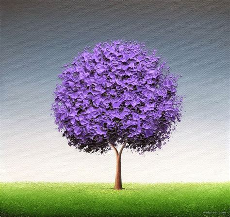 20 Beautiful Tree Paintings and Colorful painting ideas