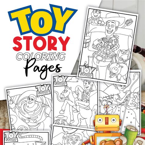 FREE Toy Story Coloring Pages (Disney Inspired!) - Leap of Faith Crafting